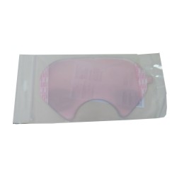 3M clear faceshield sticker cover compatible with 3M 6000 series full facepiece respirators.