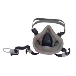 Demi-masque de protection respiratoire de série 7500 de 3M. Homologué NIOSH. Cartouche et filtre non-inclus. Petit.