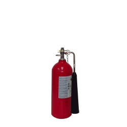 Portable fire extinguisher with CO2 5 lbs, type BC, ULC 10BC, with wall hook. Best for electrical fires.