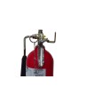 Portable fire extinguisher with CO2 5 lbs, type BC, ULC 10BC, with wall hook. Best for electrical fires.