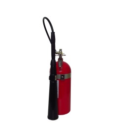 Portable fire extinguisher with CO2, 10 lbs, type BC, ULC 10BC, with wall hook. Best for electrical fires.
