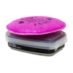 Adaptateur de 3M pour fixer un filtre à baïonnette à une cartouche 6000. Pour usage unique seulement. (2 unités)