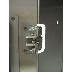 Cabinet semi-encastré en acier inoxydable, pour extincteurs à poudre de 5 lbs. Idéal pour l'industrie alimentaire.