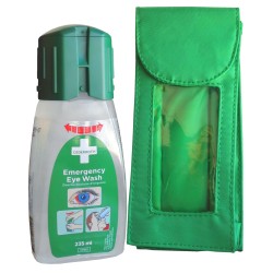 Étui de transport pour solution Cederroth pour lavage oculaire (250 ml).