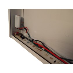 Enseigne «Sortie» 120V avec batterie, approuvée CSA. Boîtier en acier, face simple ou double.