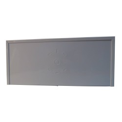 Emergency “Exit” sign in English, 120V with battery, certified CSA. Steel casing, simple or double face.