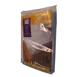 Couvre-matelas housse en vinyle blanc, pour lit d'une place.