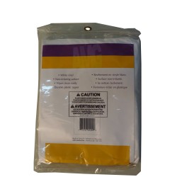 Couvre-matelas housse en vinyle blanc, pour lit d'une place.