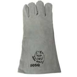 Gant de soudure Endura® de niveau 2 en croûte de cuir de vache d'une longueur de 18 po. Taille large unique, vendu à la paire.