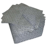 Universal absorbent pads for non-corrosive spills, 15 X 18 inches, 100 pads/package.