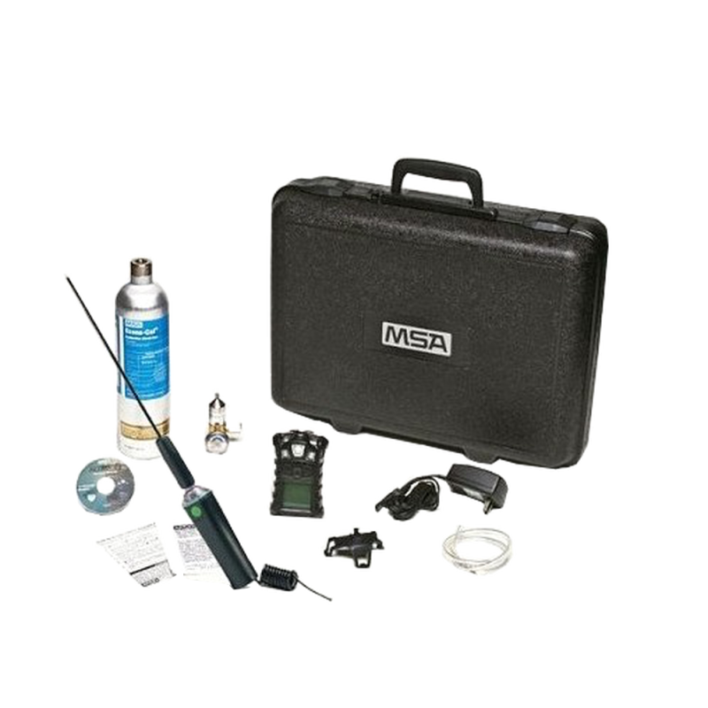 Multigas (O₂, CO, H₂S + explosive gas) detector complete kit for detection of hazardous gases or gas leaks in confined space.