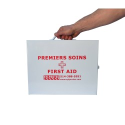 Trousse de premiers soins de 30 types d’articles, dépassant les exigences provinciales de contenu pour les CPE