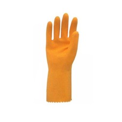 Gants de latex naturel texturés et floqués à l'intérieur d’une longueur de 13 po et d’une épaisseur de 30 mils.
