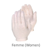 Interlock cotton inspector gloves for women 