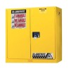 Wall-mounted flammable liquids storage cabinet, 20 US gallons (76 L), FM, NFPA and OSHA-approved.