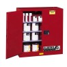 Justrite safety storage cabinet for combustibles (paints, inks), capacity 40 gallons.