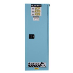 Armoire verticale compacte pour liquides acides et corrosifs. Capacité 22 gallons US (83 L). Approuvée FM.
