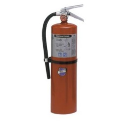 Portable fire extinguisher with Purple K 10 lbs, type BC, ULC 80BC, with wall hook