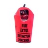 Cover for 10 lbs extinguisher, bilingual, with window
