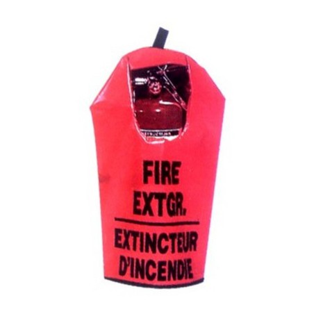 Cover for 20 lbs extinguisher, bilingual, with window