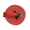 Boyau d’incendie Flashflood 500 à double enveloppe caoutchouc nitrile rouge, 1.5 po x 50 pi, accouplement en aluminium.