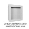 Replacement acrylic panel for recessed fire hose cabinet, 26 inches x 26 inches  