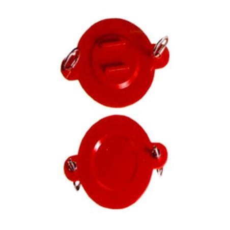 Obturateur jetable pour raccord siamois, 2.5 po, avec boulons à oeillets.