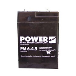 Batterie 6 V 5 Ah 30 W pour unité d'éclairage d'urgence.