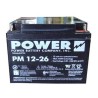 Batterie 12 V 26 Ah 312 W pour unité d'éclairage d'urgence