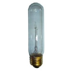 Light bulb 130 V T10 with large socket for emergency lighting