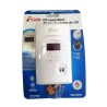 Digital CO (carbon monoxide) detector, with wall plug for 120 V AC and 9 V battery back-up.