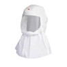 3M white S-series polypropylene hood for respiratory protection systems in health, food and pharmaceutical sectors. S/M size.