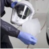 3M peel-off lens cover for scratches, chemical spills and airborne particles protection on a  RM925 visor. 40 units/case.