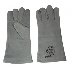 18 in long Endura® side-split cowhide welding glove with level 2 heat resistance. Large one-size-fits-all, sold in pairs.