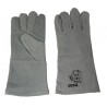 18 in long Endura® side-split cowhide welding glove with level 2 heat resistance. Large one-size-fits-all, sold in pairs.