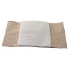 Elastic fabric bandage roll, 8 cm x 5 m (3.2 in x 16 ft), to cut as needed.