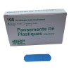 Blue plastic detectable bandages, 2.5 x 7.5 cm (1 x 3 in), 100/box.