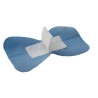 Blue fabric detectable bandages for fingertips, 4.4 x 7.5 cm (1 7/8 x 3 in), 50/box.