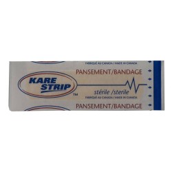 Pansements en plastique beige, 2 x 7.5 cm (0.75 x 3 po), 100/bte.