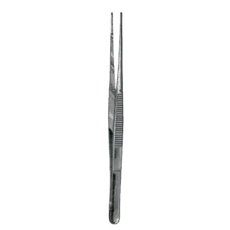 Dressing tweezers (forceps), 5 1/2 in (14 cm).