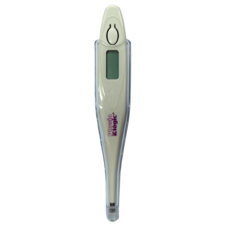Physiologic DiGiPro oral digital thermometer with LCD screen, 5 inches (12 cm) long, battery included.