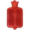 Bouillotte en caoutchouc rouge pour thérapie à la chaleur, capacité 2 litres (0.55 gallons US).