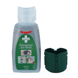 Solution Cederroth pour lavage oculaire d'urgence.