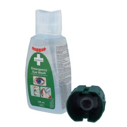 Solution Cederroth pour lavage oculaire d'urgence.