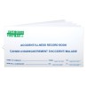 Livret pour registre d'accidents, incidents et maladies au travail, pour premiers soins.