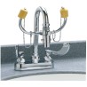 Faucet eyewash station for laboratories, certified ANSI Z358.1-2009.