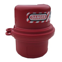 Lock for 110 Volt electric plug. Rotary lockout device for electrical plugs. 