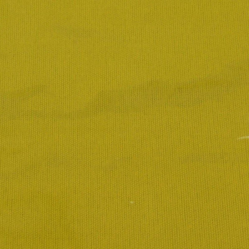 Translucent yellow flame-resistant PVC, 14 mils thick, for welding area. Sold by square foot.