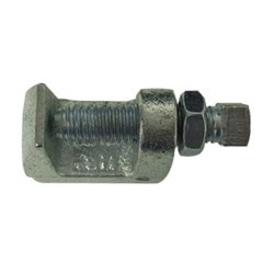 C fastening, joint threaded rods to strutural element.