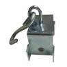 Roller for track of curtain, nylon castors with S hook, riveted castor to steel frame.